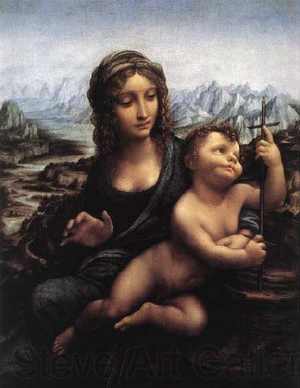 LEONARDO da Vinci Madonna with the Yarnwinder after 1510 Norge oil painting art